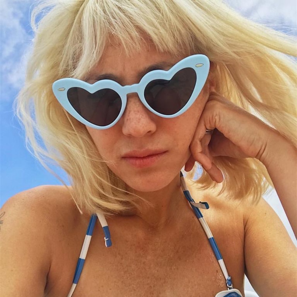 Takesh Opening Ceremony Blue Heart Sunglasses Rare